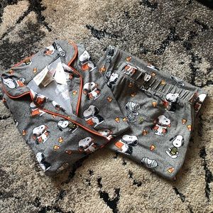 Peanuts Halloween Pajama Set Large